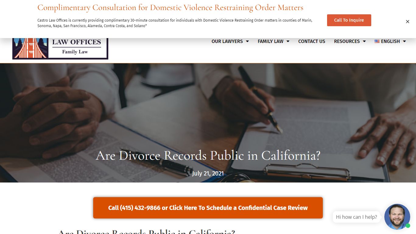 Are Divorce Records Public in California? - Castro Law Offices